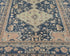5x11 Vintage Blue Persian Style Hand Knotted Low Pile Wool Area Rug